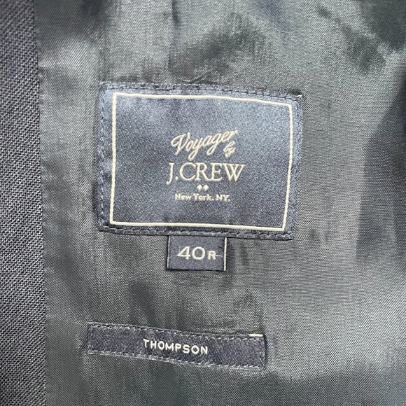 J.Crew 100% Wool Navy Blazer - Picture 3 of 4